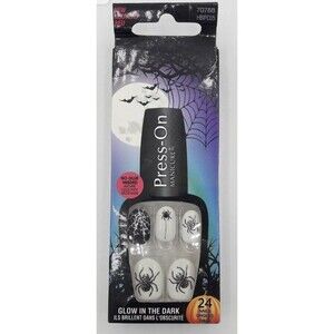Broadway Kiss NAILS PRESS ON Halloween Glow in Dark Limited Edition 70788